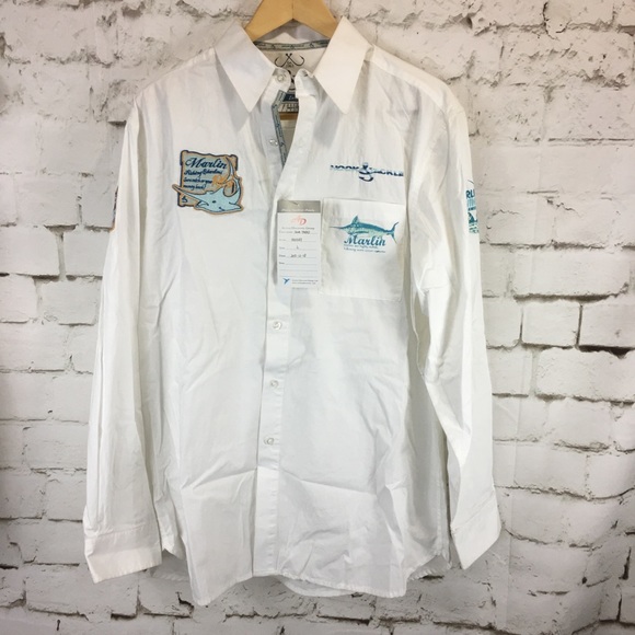 Hook & Tackle White Marlin Patch Embroidered - Picture 2 of 7